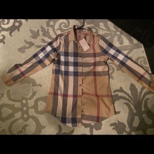 Burberry Nova Check Button Down